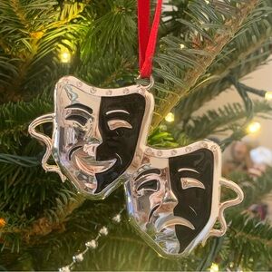 Vintage Harvey Lewis Comedy and Tragedy Masks Ornament